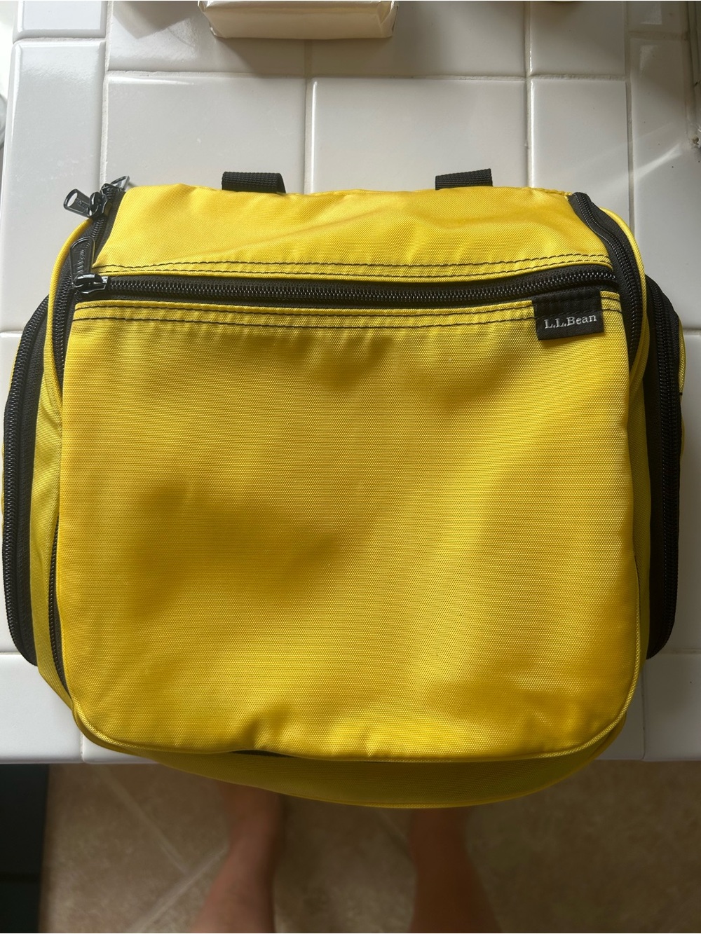 L.L. Bean Yellow Travel Toiletry Bag